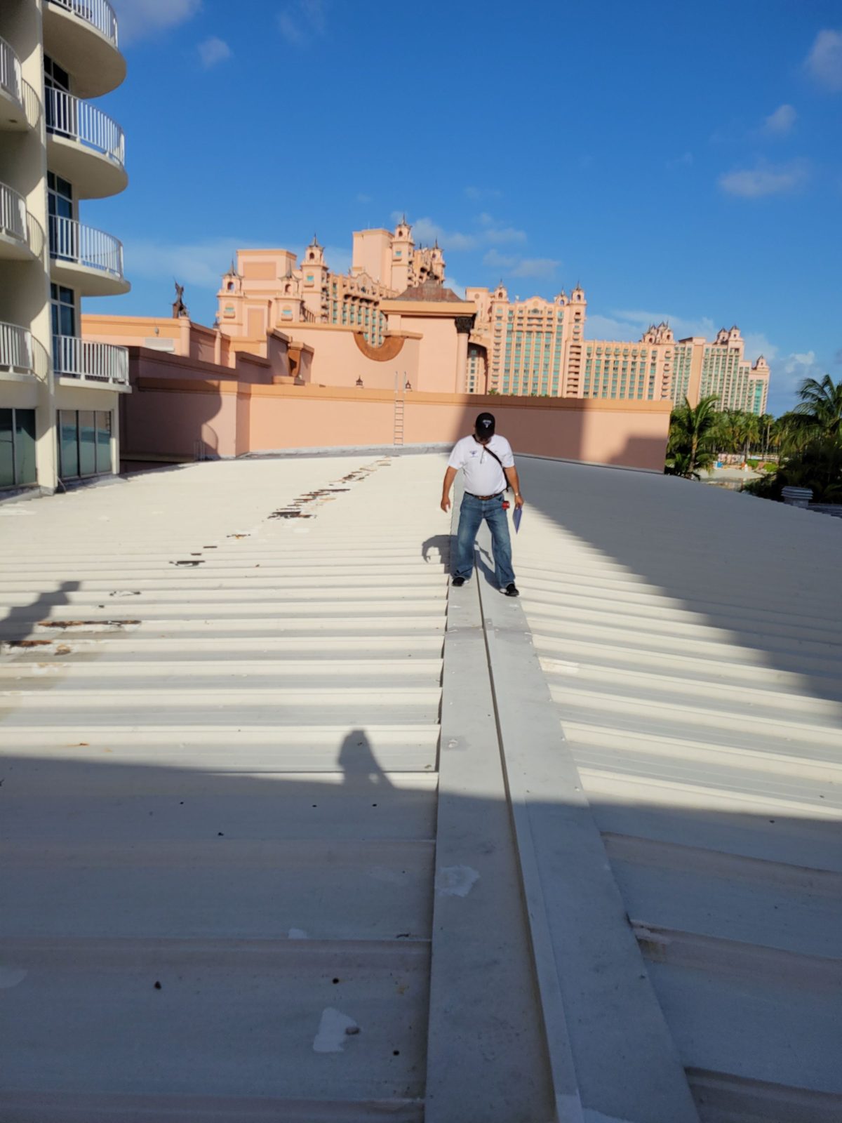 Atlantis resort roof assessment photo 1 on Paradise Island Bahamas