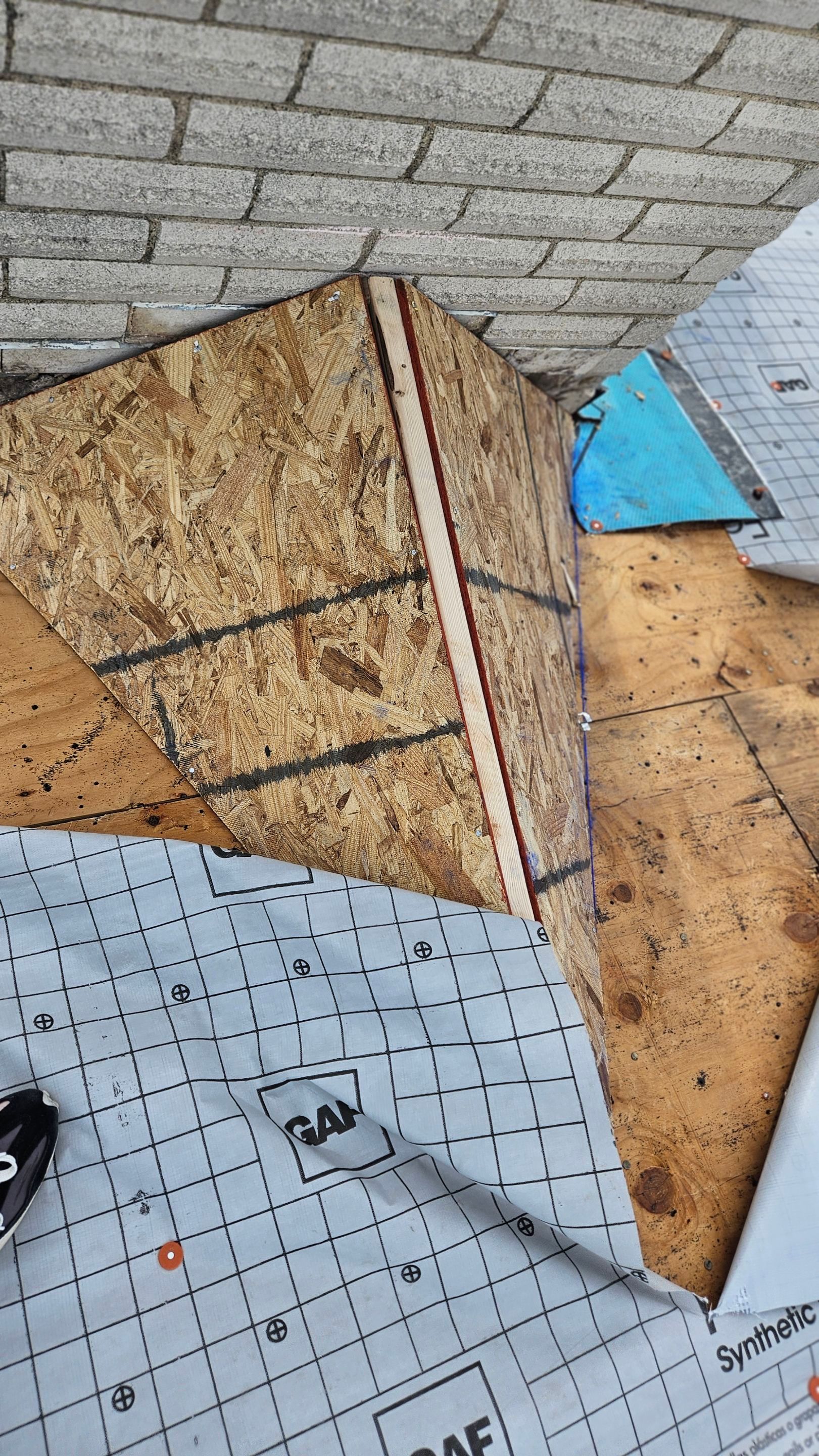Decking repair around a roof penetration, Gold Coast Roofing and Solar
