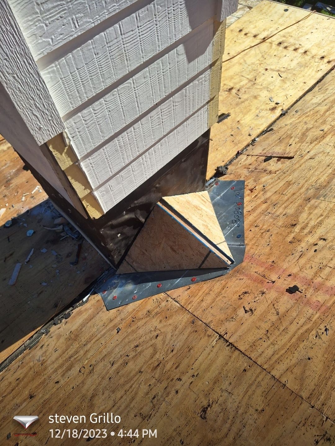 Roof penetration and flashing during repairs, Gold Coast Roofing and Solar