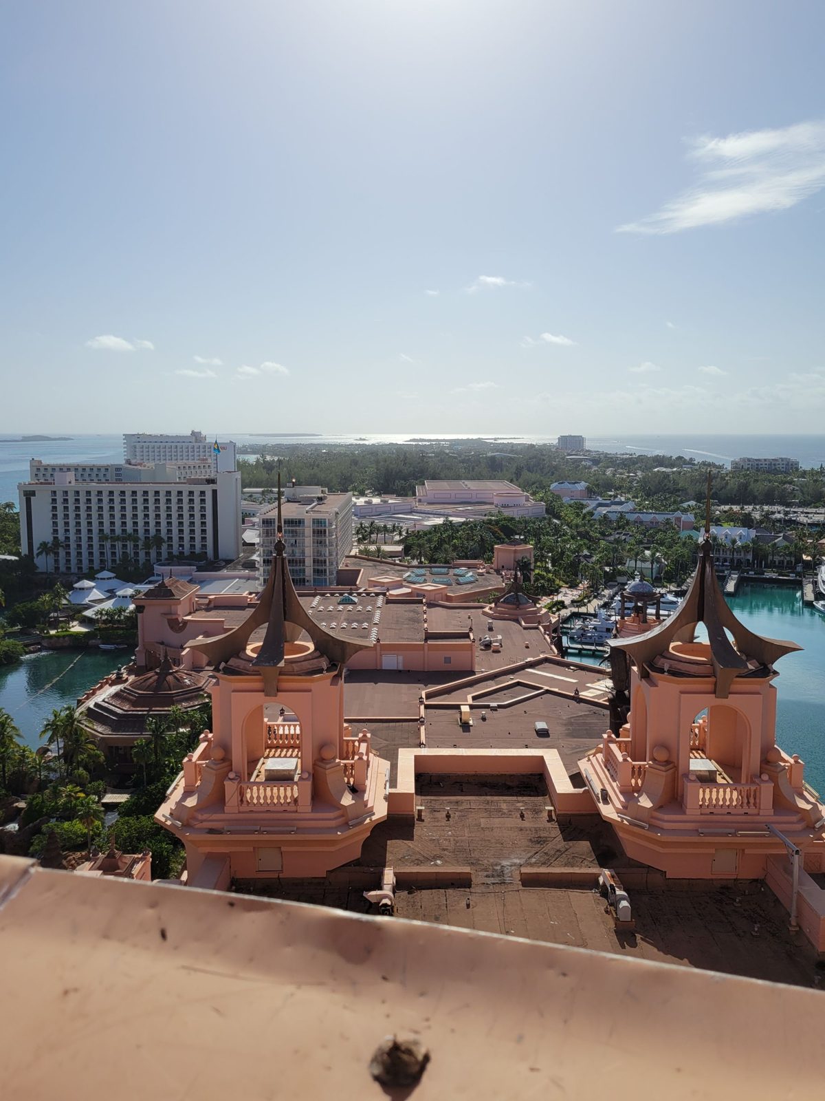 Overview of the Atlantis roof areas under review, Atlantis Bahamas